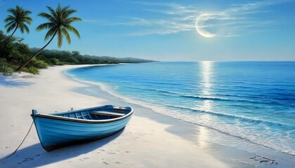 Obraz premium boat on the beach