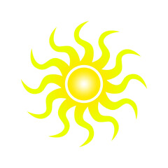 sun icon vector illustration
