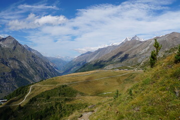 Panoramic mountains view 
