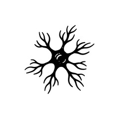 Neuron with Dendrites and Axon for Nervous System Communication