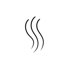 Steam, smoke, smell line icon 