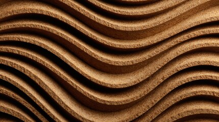 Recycled cardboard surface background showing gentle soft shadows for ecofriendly product display scene