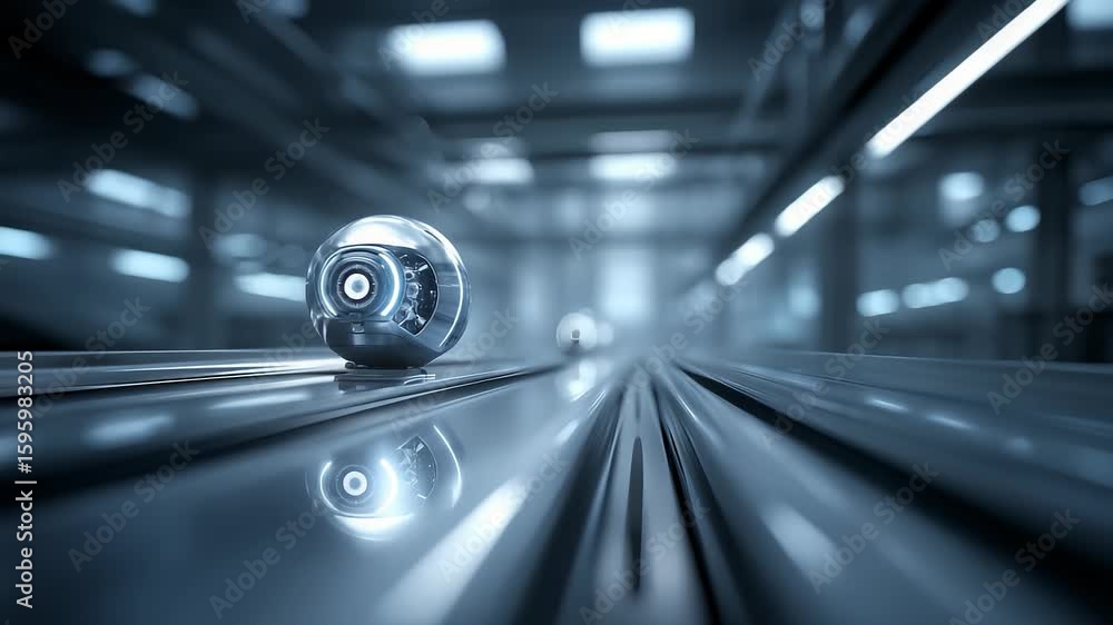 Poster future intelligent tech core in high-speed operation