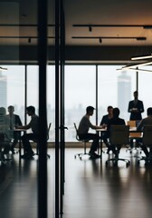 Business meeting in modern office people collaboration
