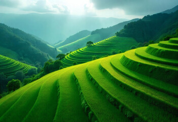 rice terraces in bali indonesia