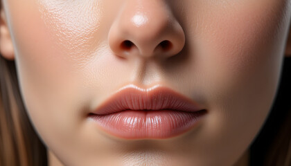 Fototapeta premium close up portrait of a lips young woman