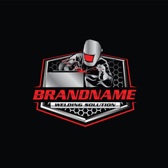 welder logo,Welding business logo,modern welder logo design