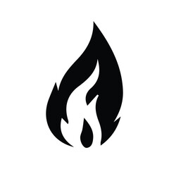 Fire Icon. Illustration of a Flame Symbol. EPS10.