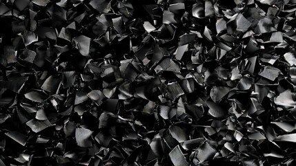 Abstract Black Fragment Pattern