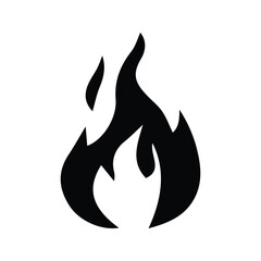 Fire Icon. Illustration of a Flame Symbol. EPS10.