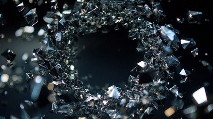 Abstract Shattered Glass Explosion