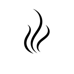 Obraz premium Steam or aroma smell icon