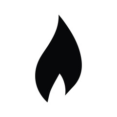 Fire Icon. Flame Illustration. Flammable Symbol.