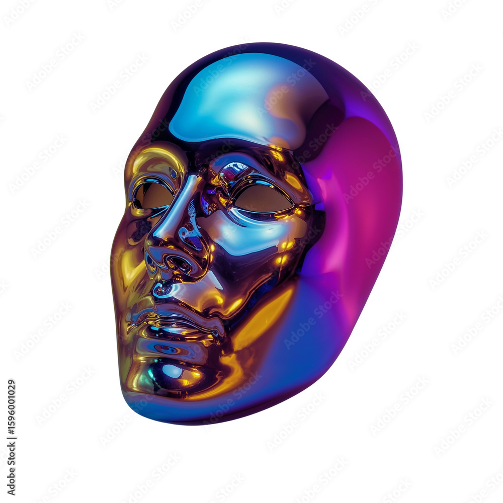 Aufkleber iridescent facade symbolic representation of inner identity isolated in transparency