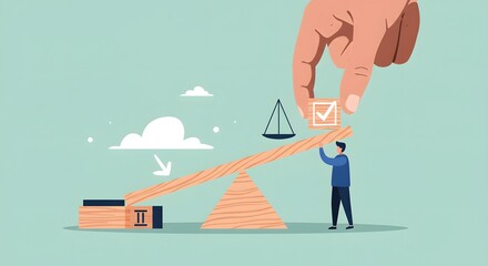 Fototapeta premium Balance Concept Illustration