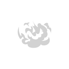 Cartoon smoke clouds comic vector illustration 