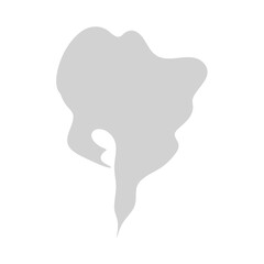 Cartoon smoke clouds comic vector illustration 