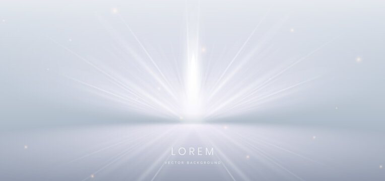 Elegant white lighting effect luxury background. Template premium award design.