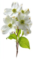 White Dogwood Flowers In Spring