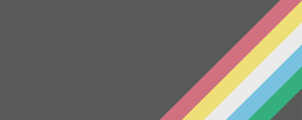 Disability pride flag. Color stripes representing a form of impairment