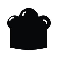 Chef Hat Icon. Restaurant Chef Hat Illustration. Professional Chef. Skilled Kitchen Chef Symbol.