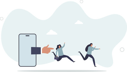 Thought leadership, influencer or key opinion leader, KOL, social marketing for advertising campaign lead or influence by expert person concept.human life.