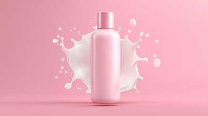 pink nail plastic bottle
