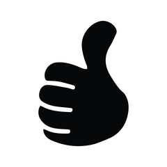 Thumbs Up Icon. Thumbs Up Illustration. Hand Gesture Symbolizing Like. Thumbs Up Sign for "OK". EPS10.