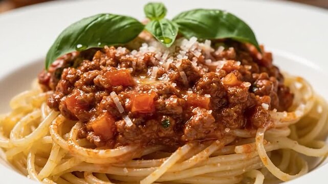 spaghettis &agrave; la bolognaise