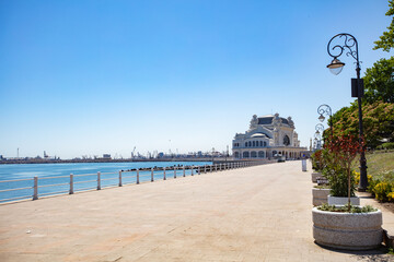 Constanta Casino Architectural Detail - Historic Landmark on Black Sea Coast
