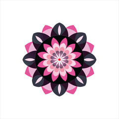 Abstract vector illustration of a floral nature design featuring colorful blossoms, petals, and leaves, perfect for spring decoration or summer art patterns