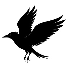 Black Bird in Flight Design