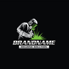 welder logo,Welding business logo,modern welder logo design