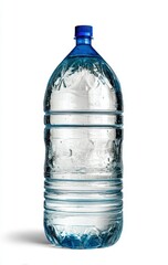 Fototapeta premium Large plastic water bottle against white background