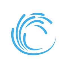 Naklejka premium Water waves vector illustration