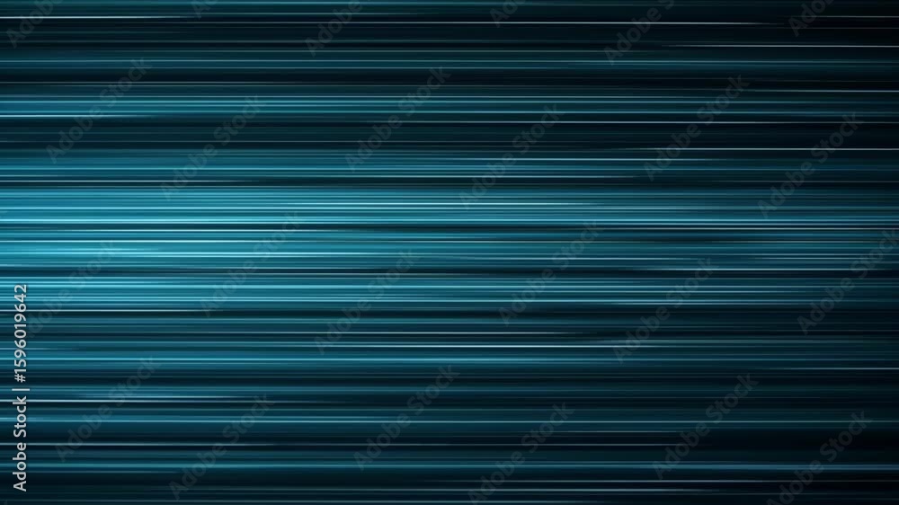 Poster dynamic digital data flow abstract video with bright blue lines and motion