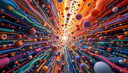immersive appeal sensory explosion of colors and sounds visualized