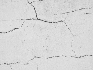 Crack wall texture background broken earthquake effect, whtie grey building cement damage pattern...