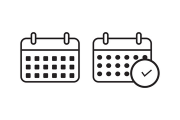 Calendar icon vector. Calender sign and symbol. Schedule icon symbol