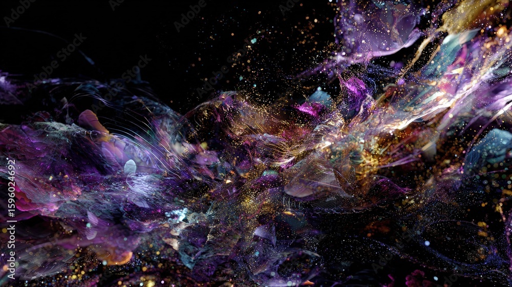 Poster abstract colorful explosion design