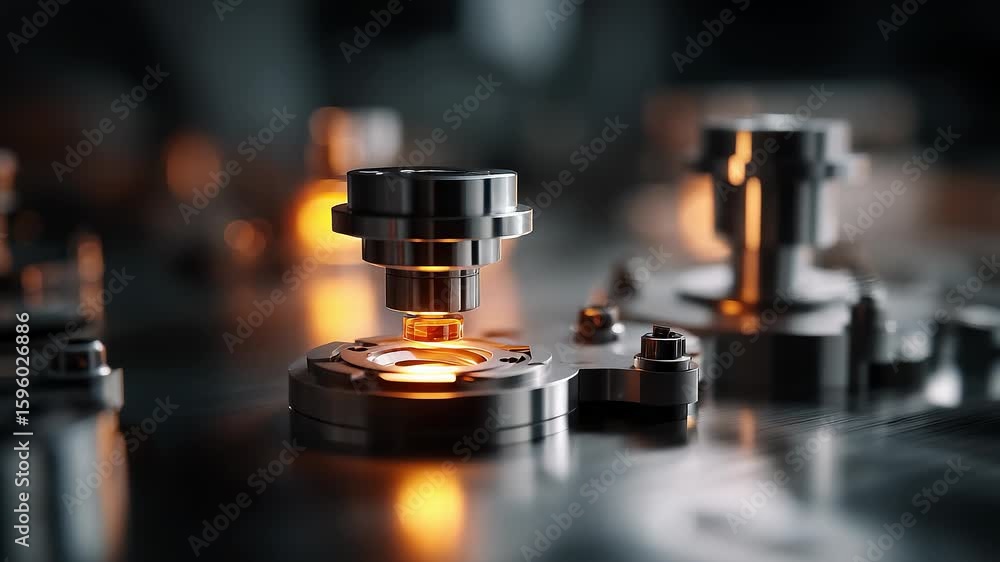 Poster future operation scene of precision technology core components