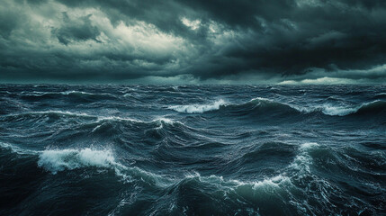 stormy sea storm