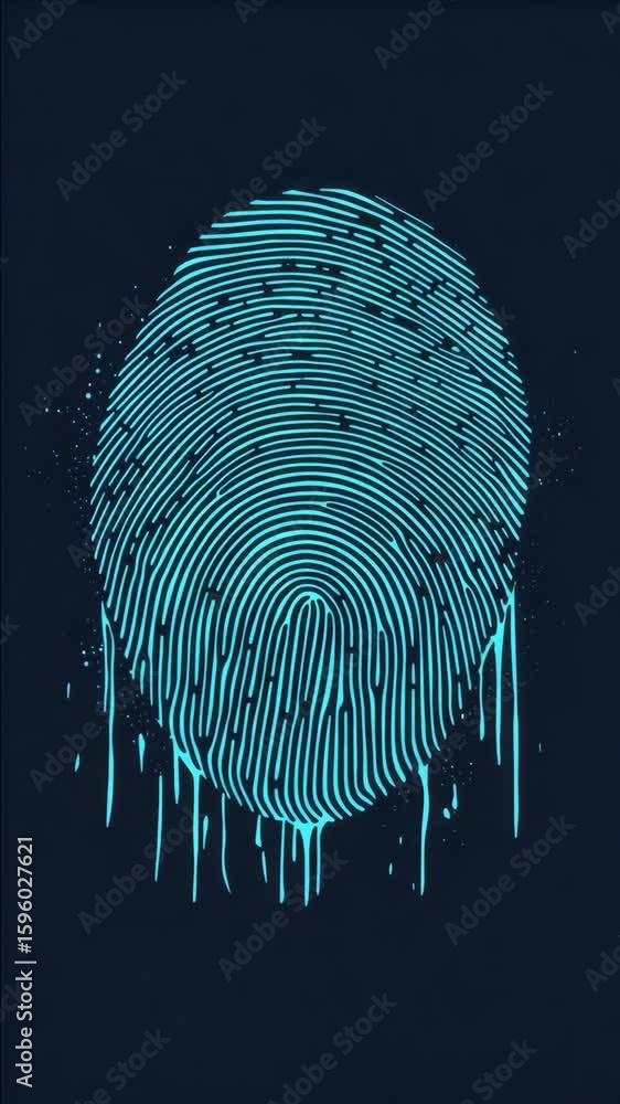 Poster a cutting-edge iris scanner with a cool blue neuroelectronic interface. advanced biometric technolog