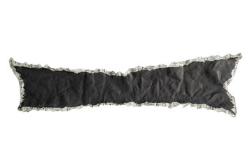 Torn Black Japanese Newspaper Cut into Manga Speech Bubble Shape