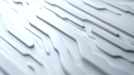 Abstract white geometric pattern with futuristic and minimalist design aesthetic