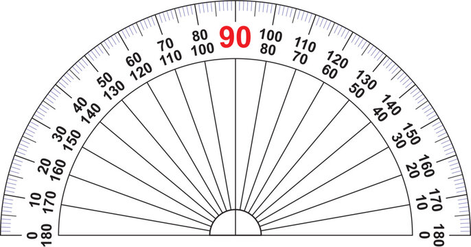 180 degree D-Shep semicircle math tool