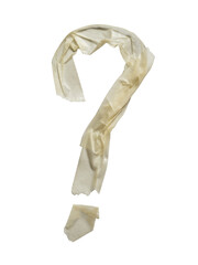 Question Mark Symbol Made from Masking Tape