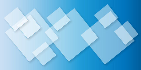 Abstract modern blue background with gradient colors and stylish line and square decorations for business presentation design. Abstract Blue Cube square, light and shade creative Background.