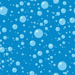 Water air bubble seamless pattern