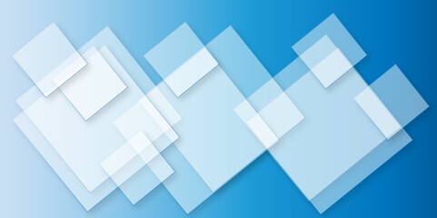 Abstract modern blue background with gradient colors and stylish line and square decorations for business presentation design. Abstract Blue Cube square, light and shade creative Background.